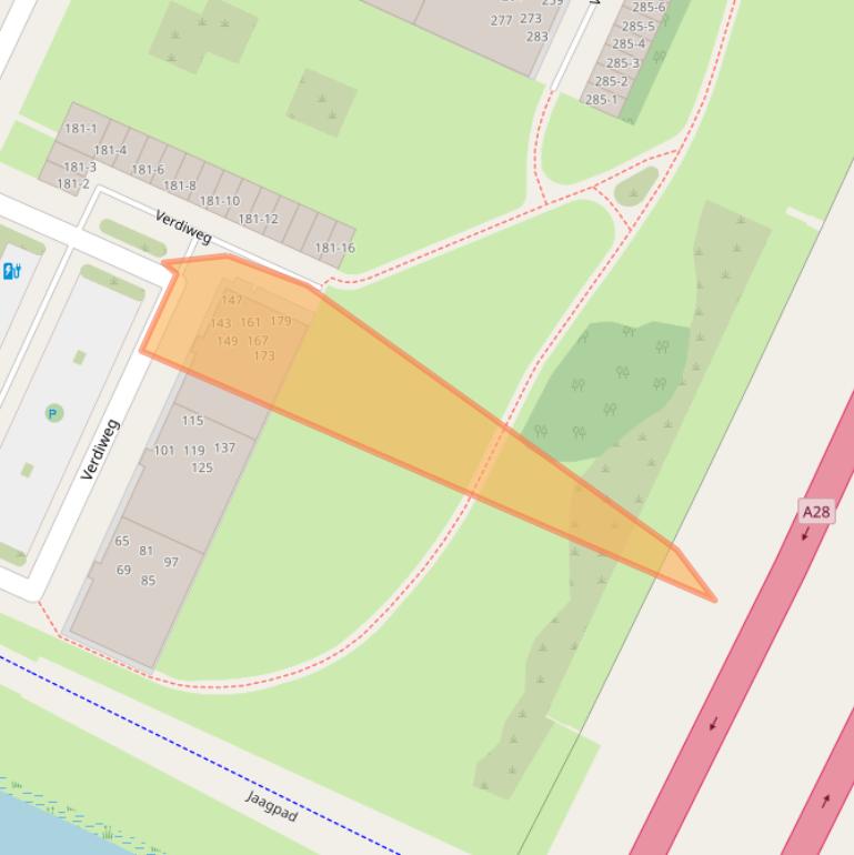 Kaart van postcodegebied 3816KD.