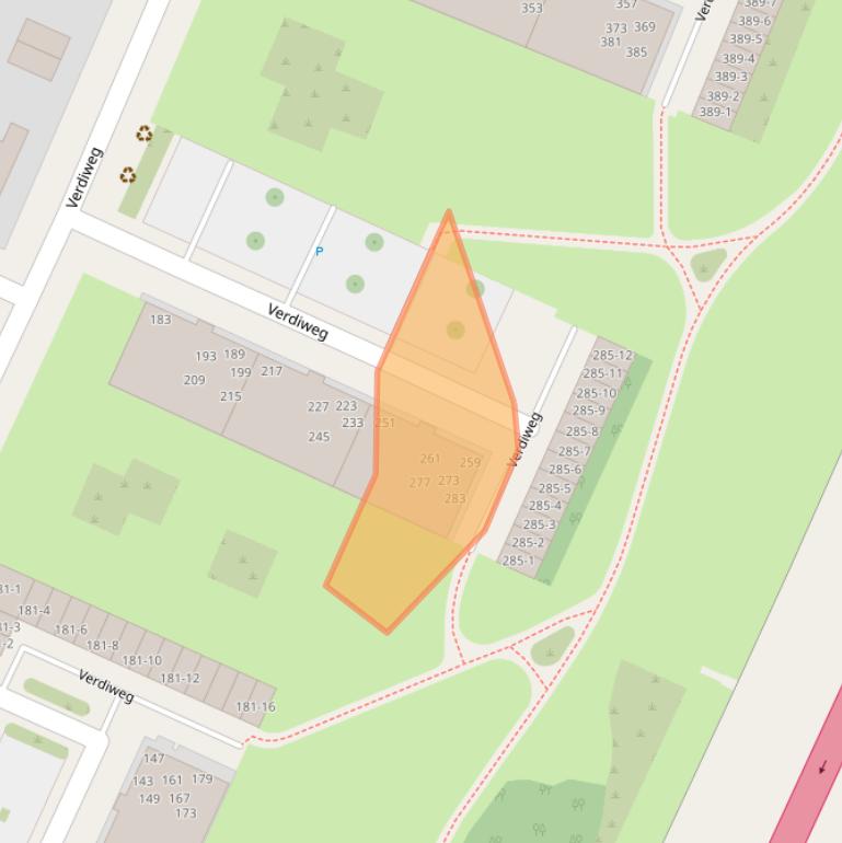 Kaart van postcodegebied 3816KH.