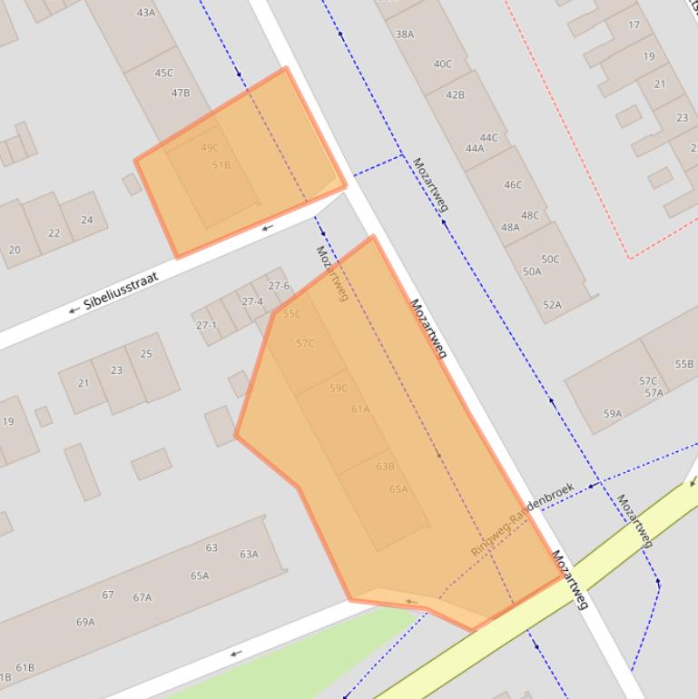 Kaart van postcodegebied 3816LL.