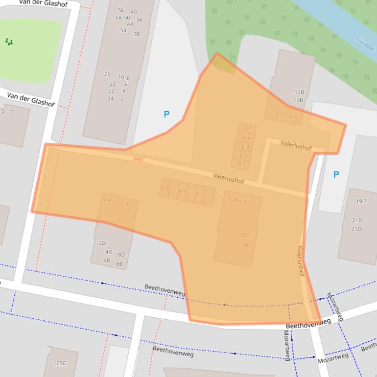 Kaart van postcodegebied 3816ME.