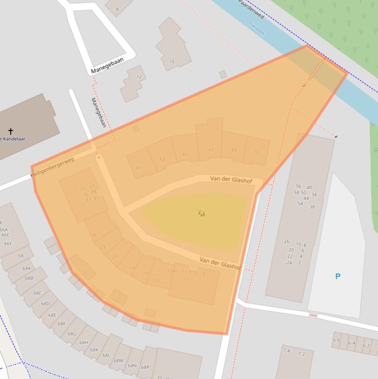 Kaart van postcodegebied 3816MN.