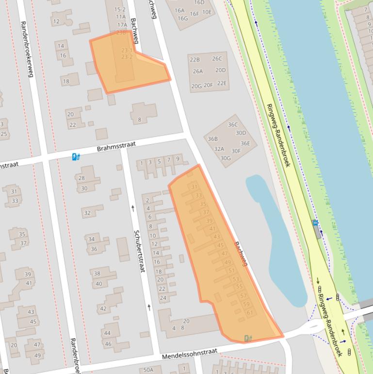 Kaart van postcodegebied 3816NB.