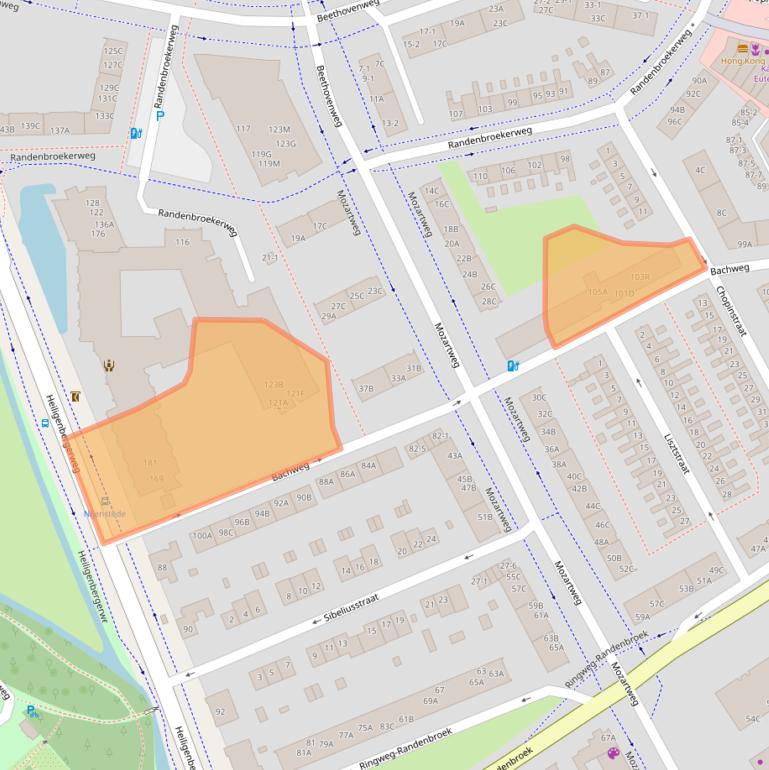 Kaart van postcodegebied 3816ND.