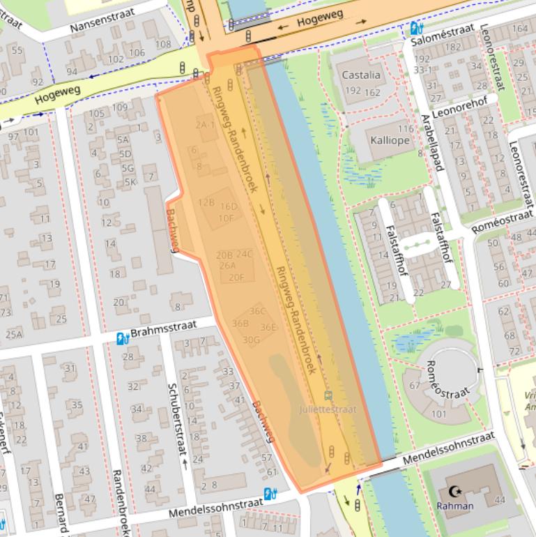 Kaart van postcodegebied 3816NE.