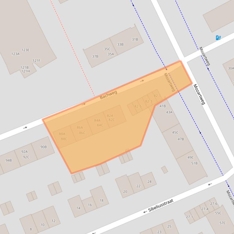 Kaart van postcodegebied 3816NK.