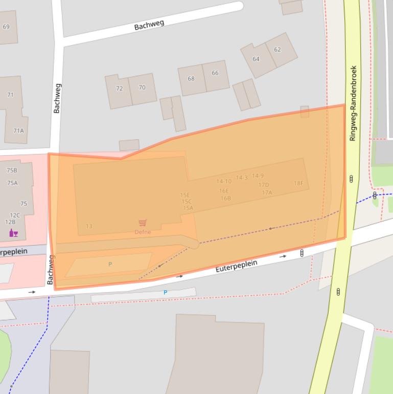 Kaart van postcodegebied 3816NN.