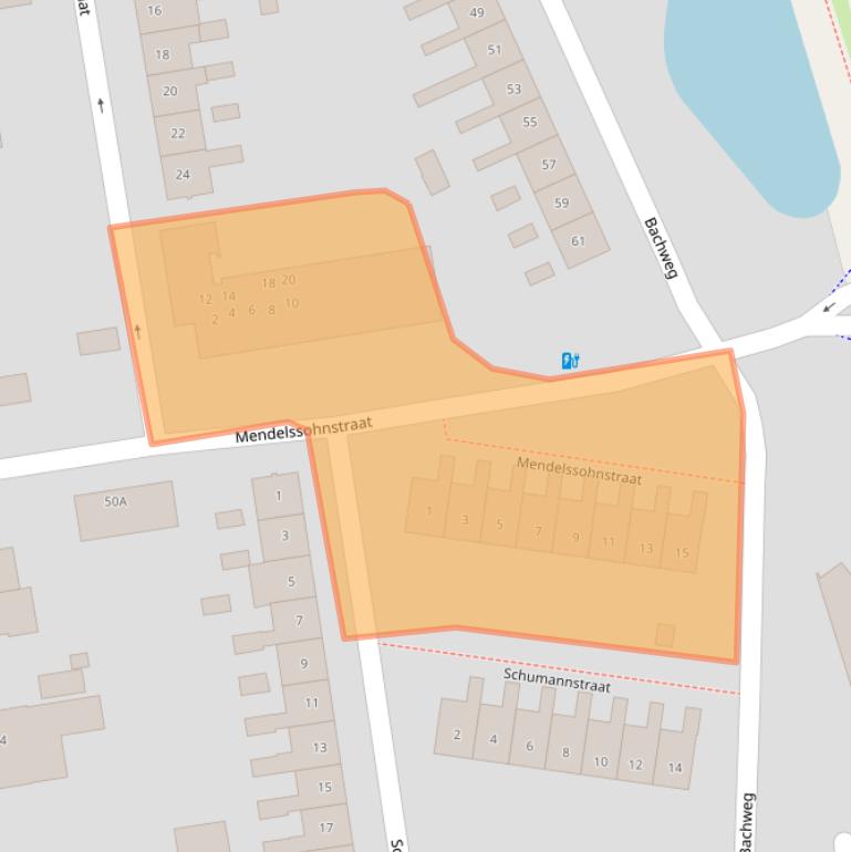 Kaart van postcodegebied 3816NW.