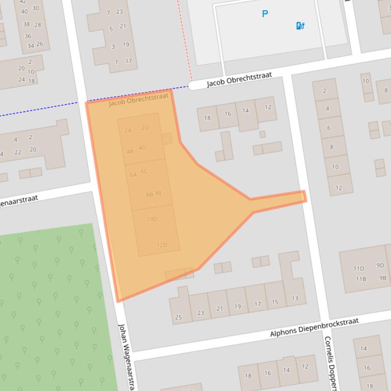 Kaart van postcodegebied 3816PD.