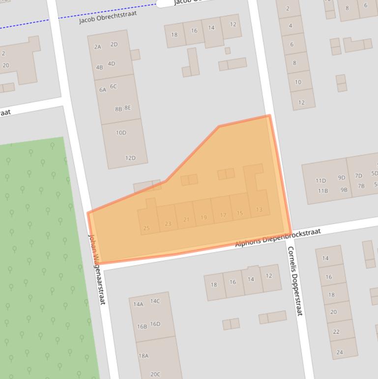 Kaart van postcodegebied 3816PK.