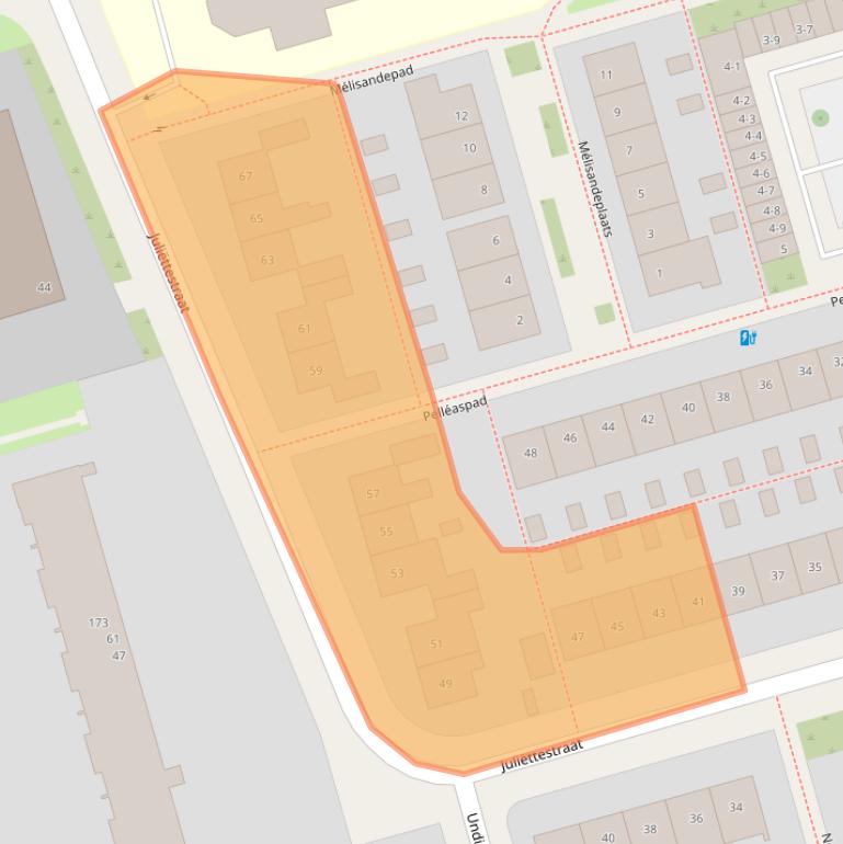 Kaart van postcodegebied 3816RB.