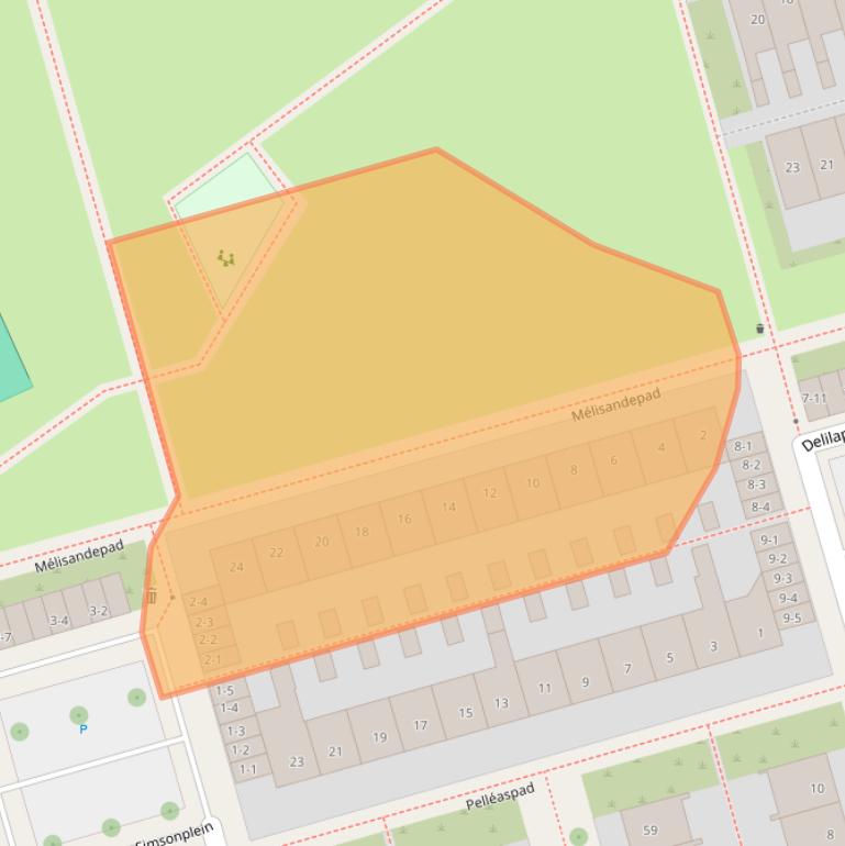 Kaart van postcodegebied 3816RM.