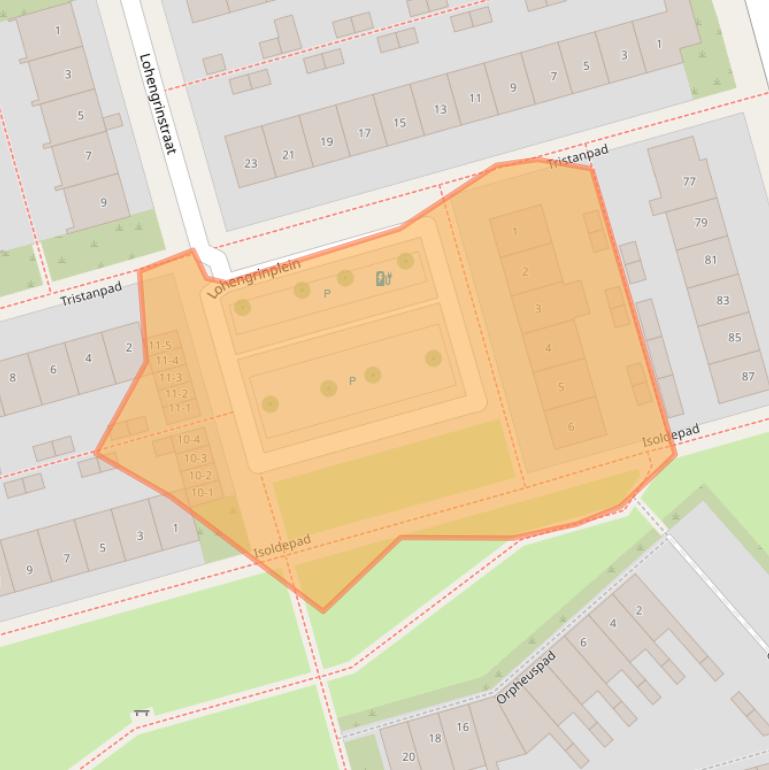 Kaart van postcodegebied 3816RP.