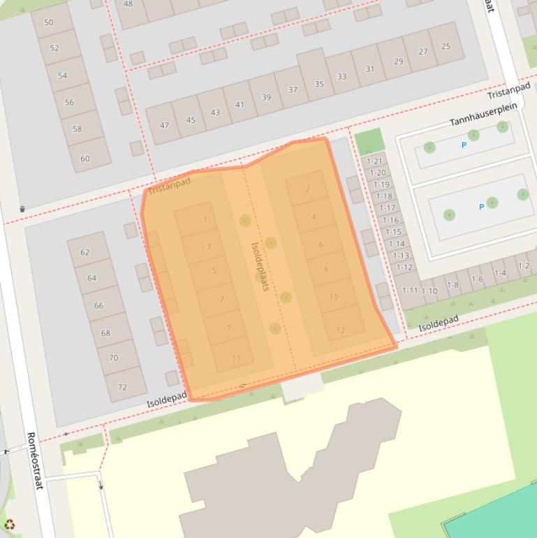 Kaart van postcodegebied 3816RR.