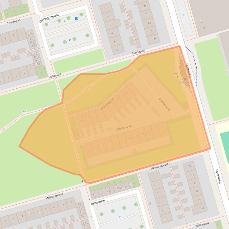 Kaart van postcodegebied 3816RS.