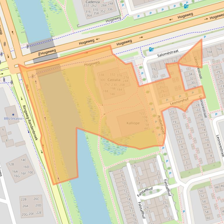 Kaart van postcodegebied 3816ST.