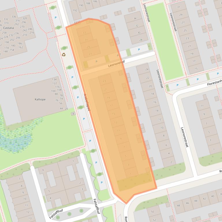 Kaart van postcodegebied 3816SW.