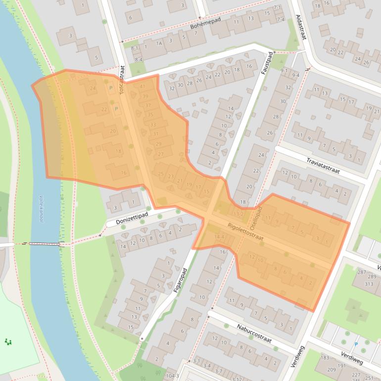 Kaart van postcodegebied 3816TR.