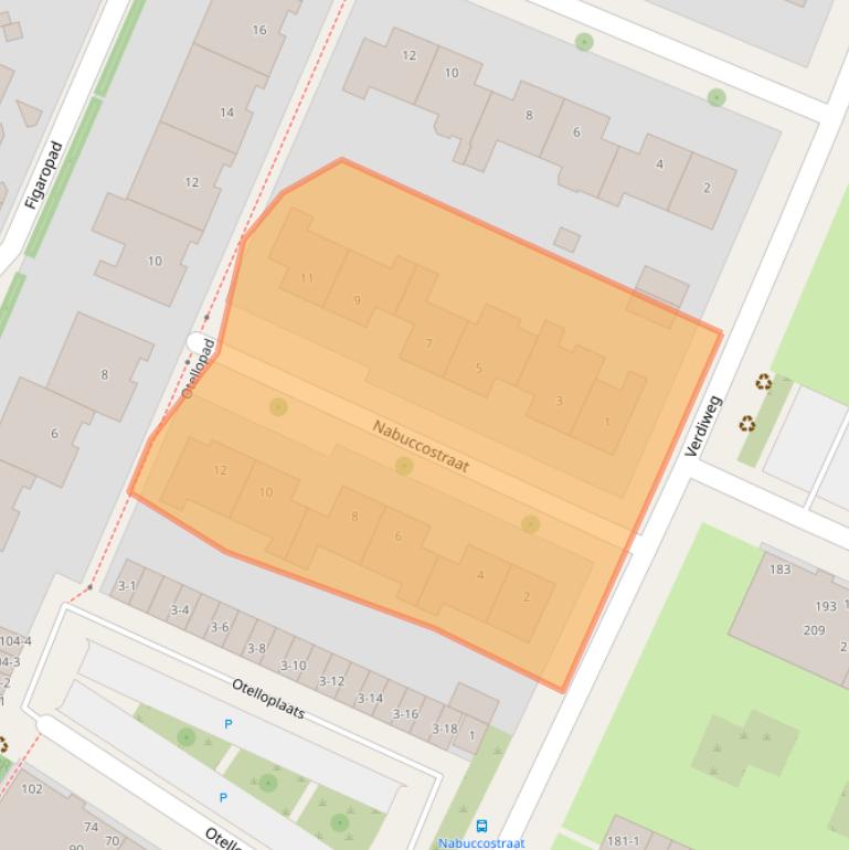 Kaart van postcodegebied 3816TS.