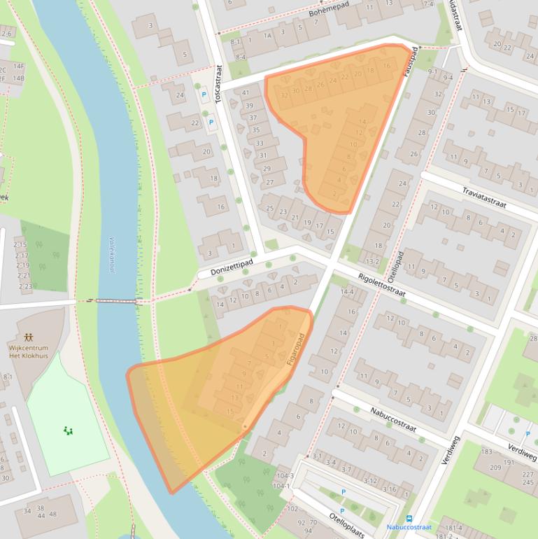 Kaart van postcodegebied 3816TZ.