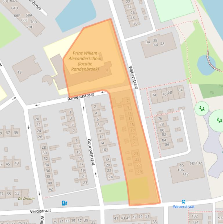 Kaart van postcodegebied 3816VA.