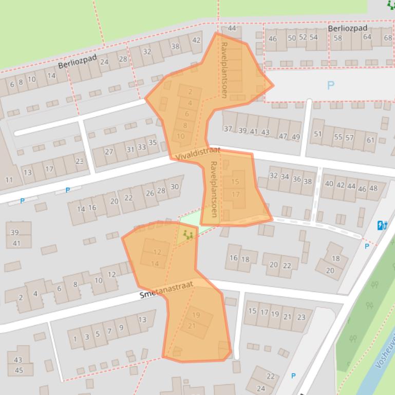Kaart van postcodegebied 3816VH.