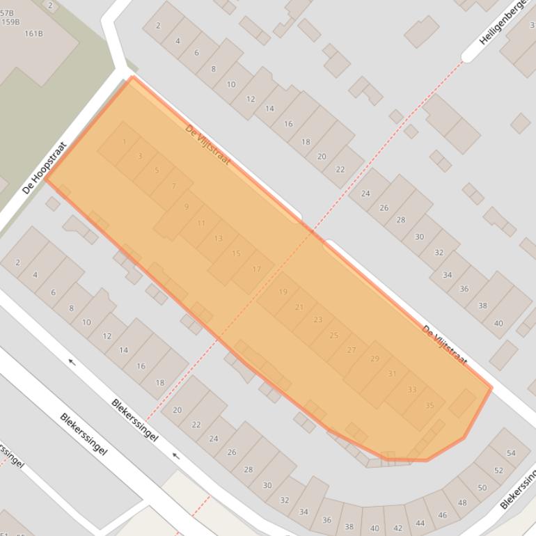 Kaart van postcodegebied 3816VS.