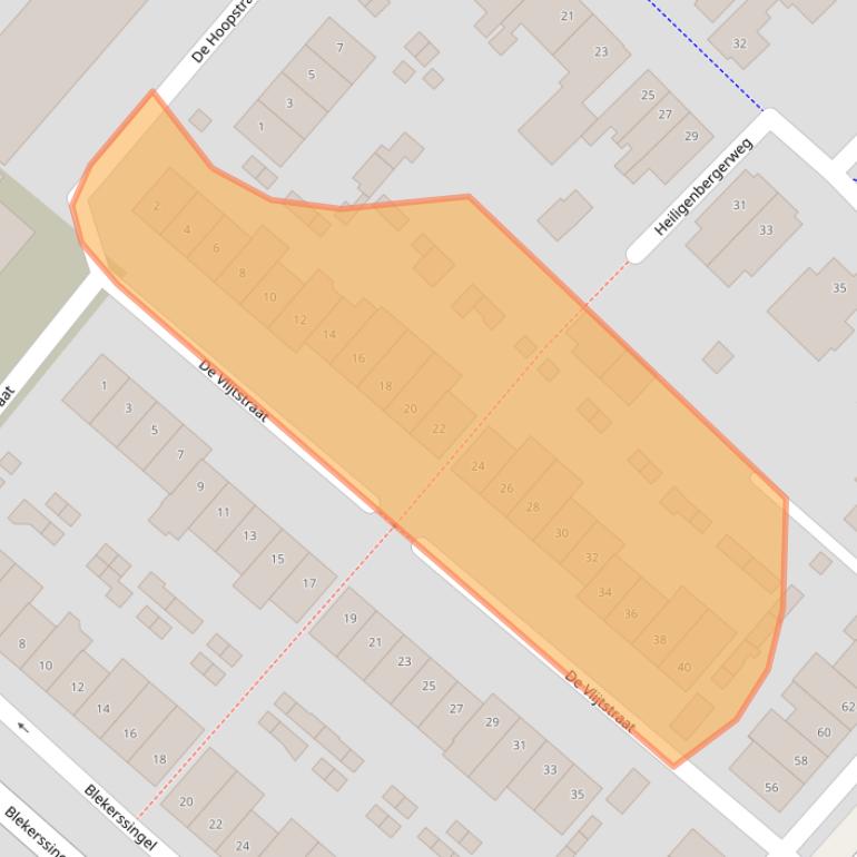 Kaart van postcodegebied 3816VT.