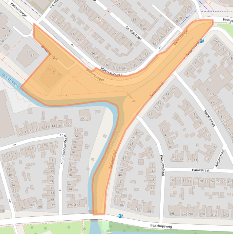 Kaart van postcodegebied 3816VW.