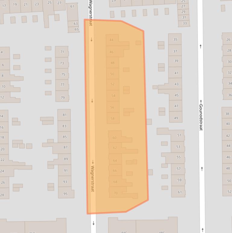 Kaart van postcodegebied 3816WG.