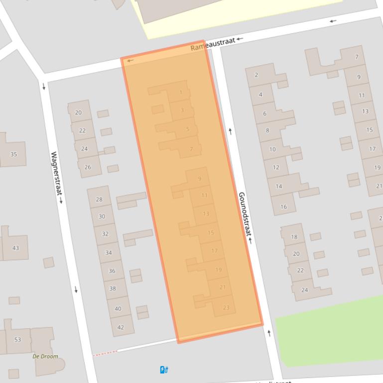 Kaart van postcodegebied 3816WH.