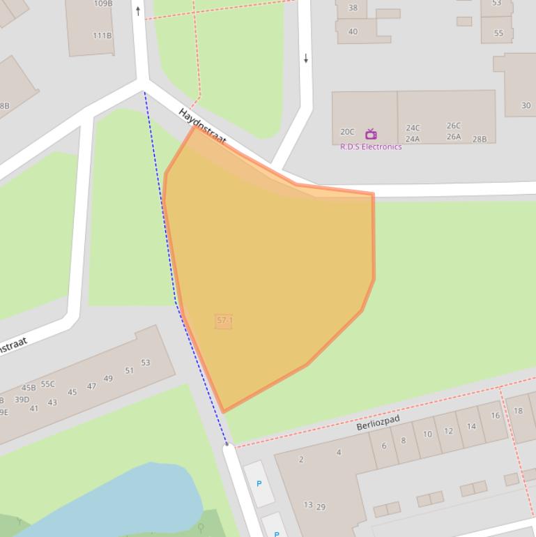 Kaart van postcodegebied 3816XC.