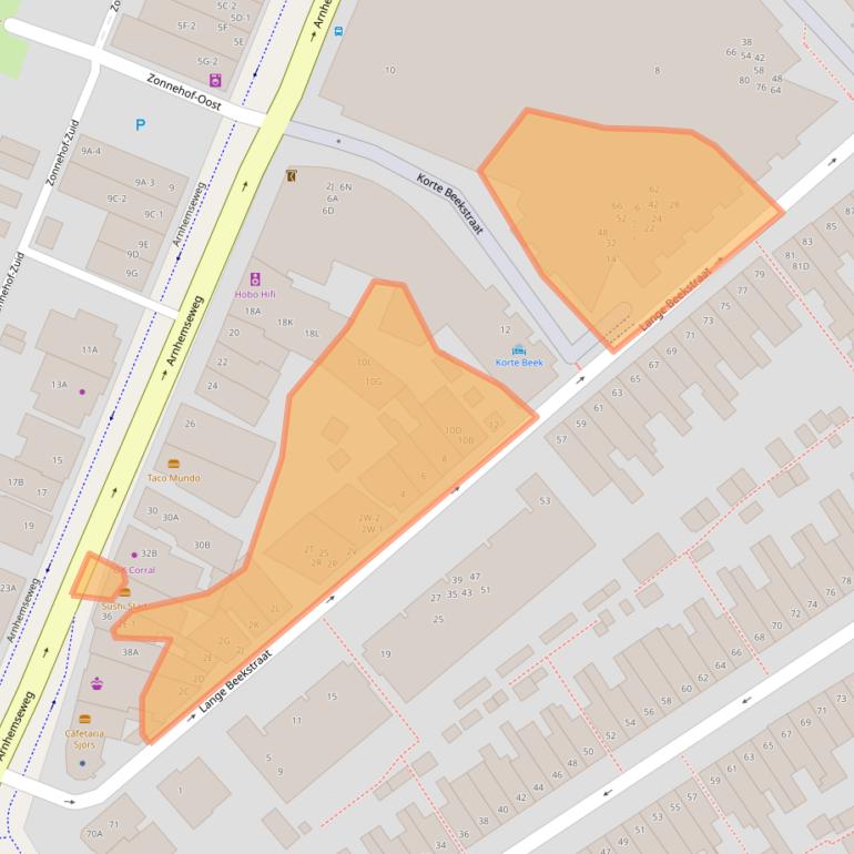 Kaart van postcodegebied 3817AN.