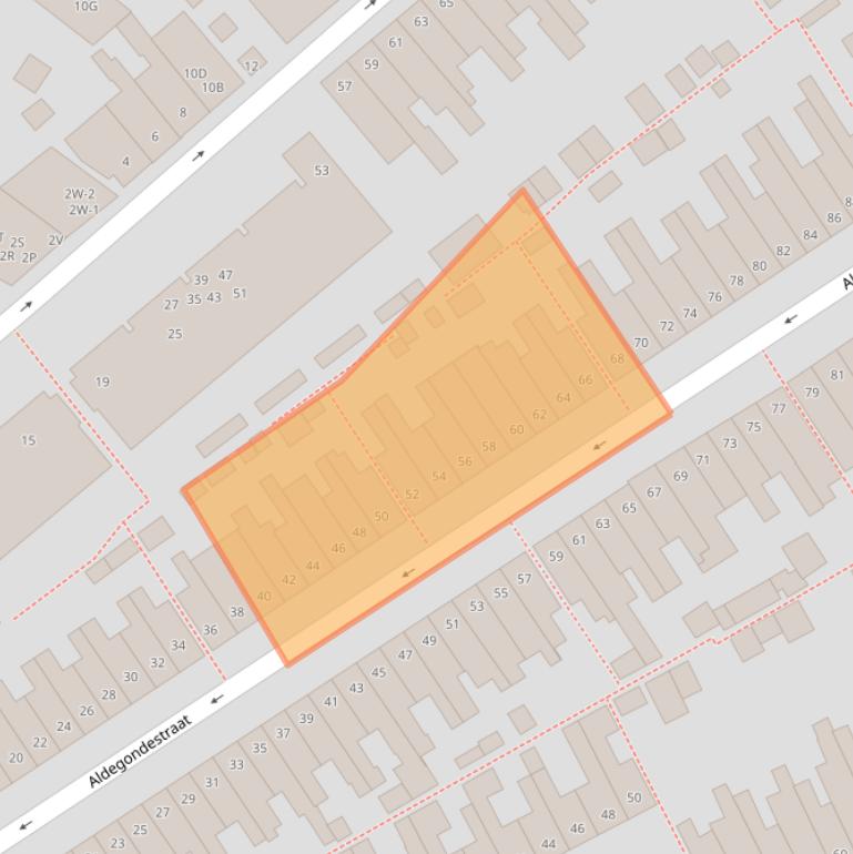 Kaart van postcodegebied 3817AV.