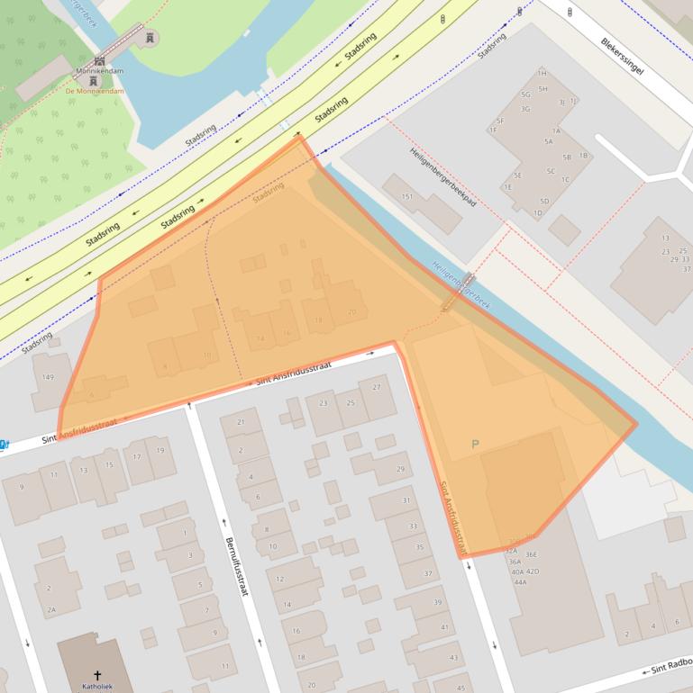 Kaart van postcodegebied 3817BG.