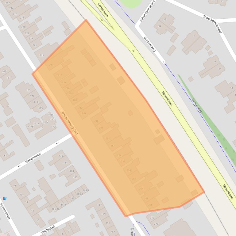 Kaart van postcodegebied 3817CP.