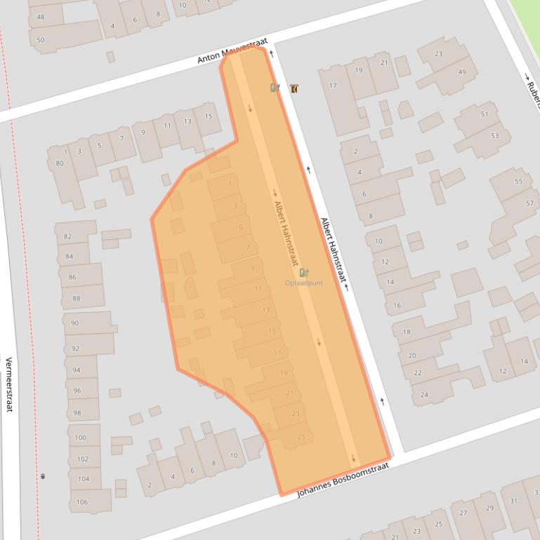 Kaart van postcodegebied 3817DM.