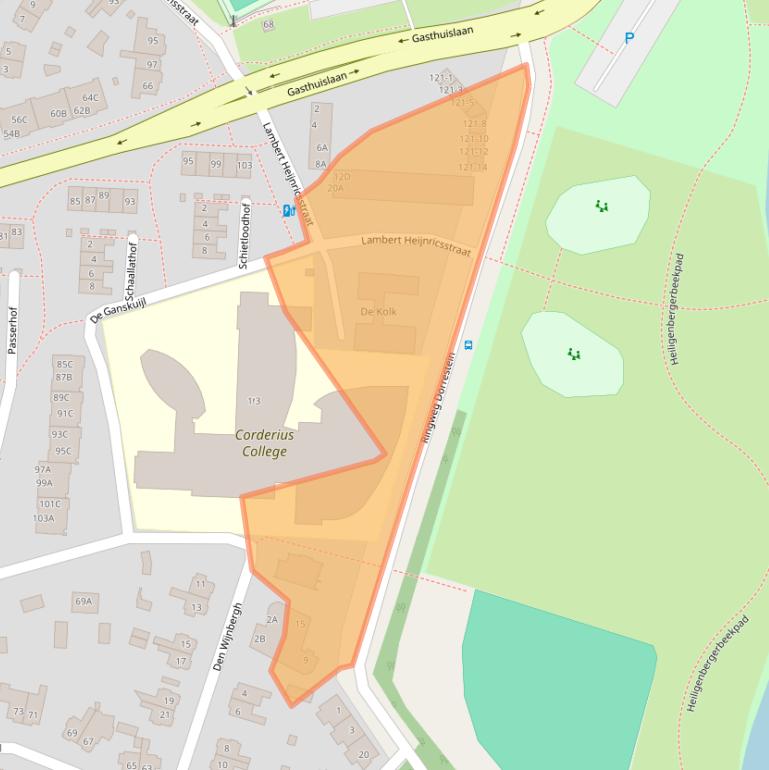 Kaart van postcodegebied 3817ES.