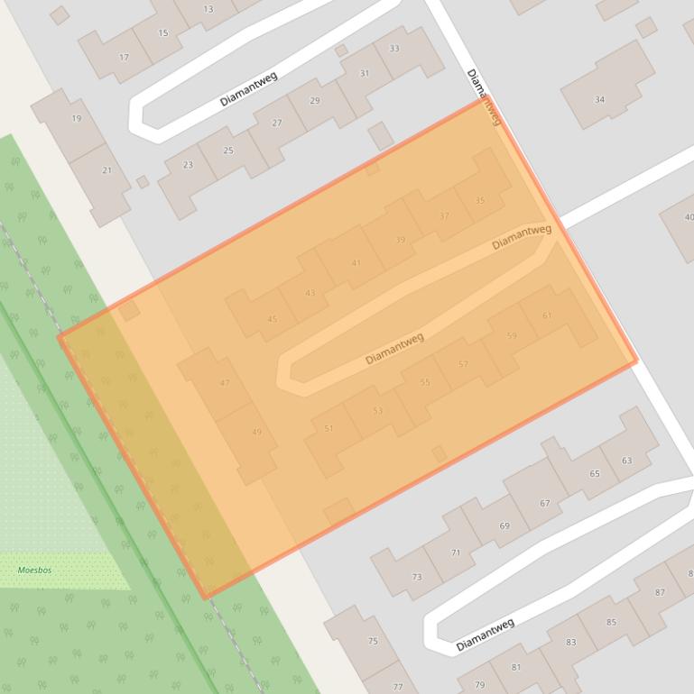 Kaart van postcodegebied 3817GH.