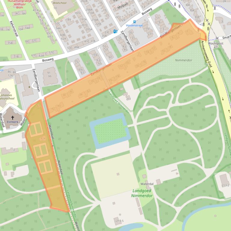 Kaart van postcodegebied 3817GN.