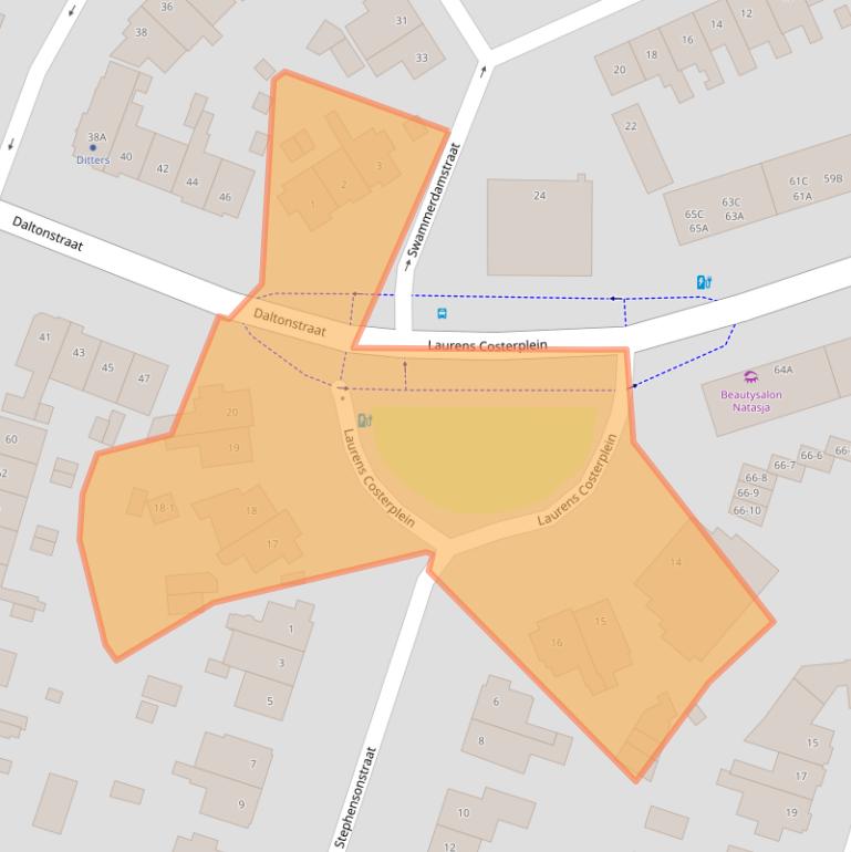 Kaart van postcodegebied 3817HH.