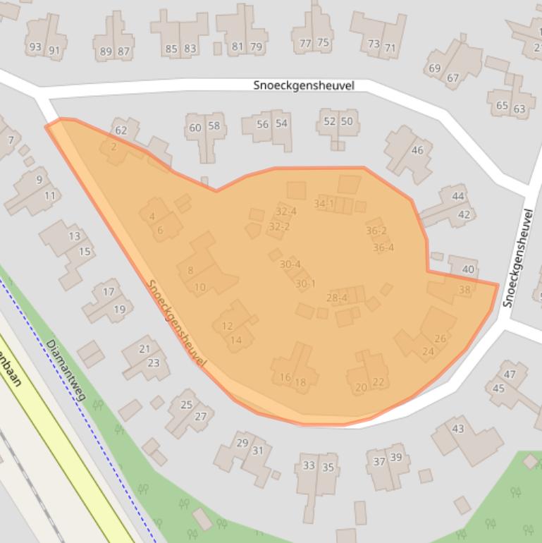 Kaart van postcodegebied 3817HM.