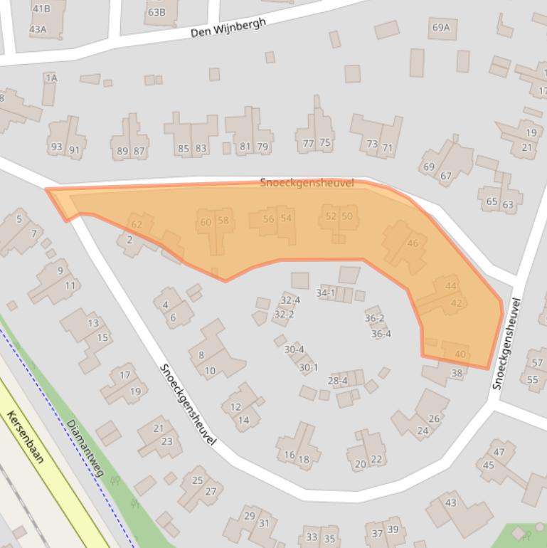 Kaart van postcodegebied 3817HN.