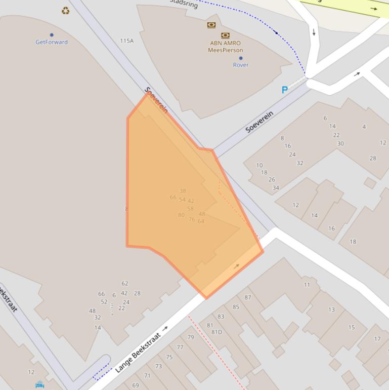 Kaart van postcodegebied 3817HV.