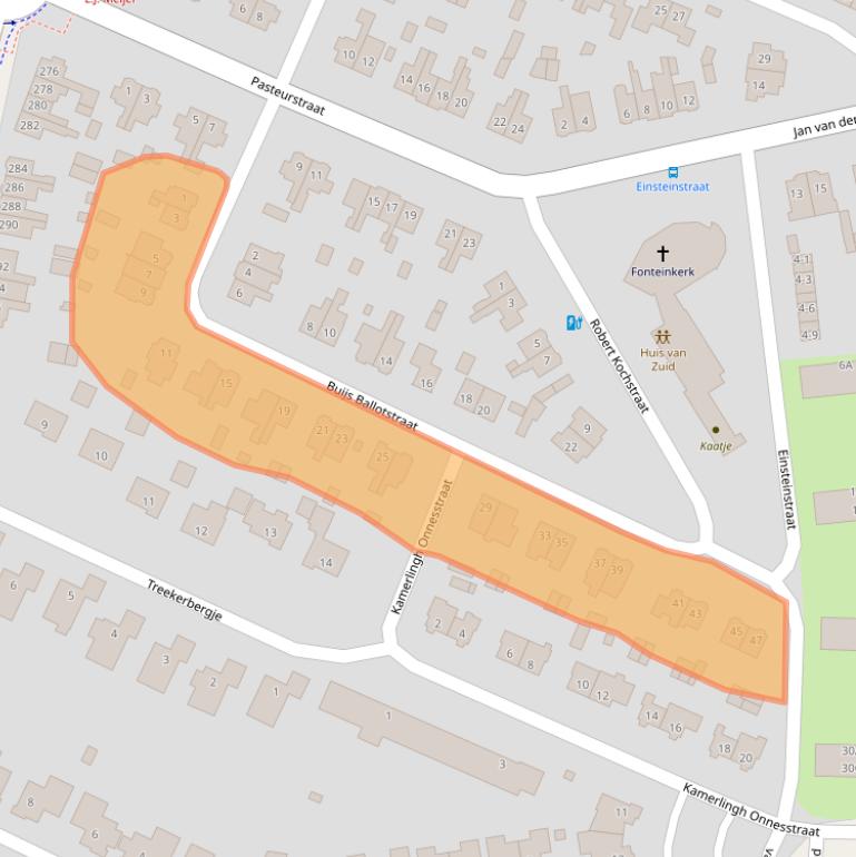 Kaart van postcodegebied 3817JN.