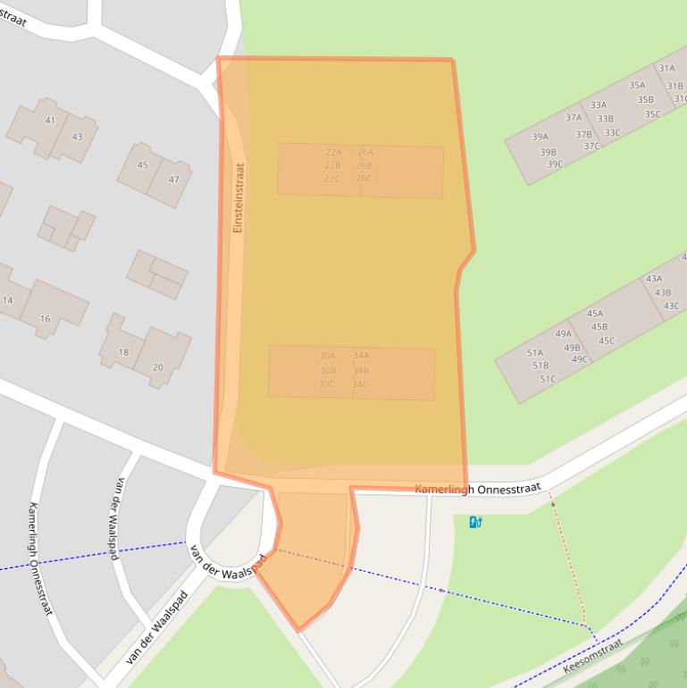 Kaart van postcodegebied 3817JT.