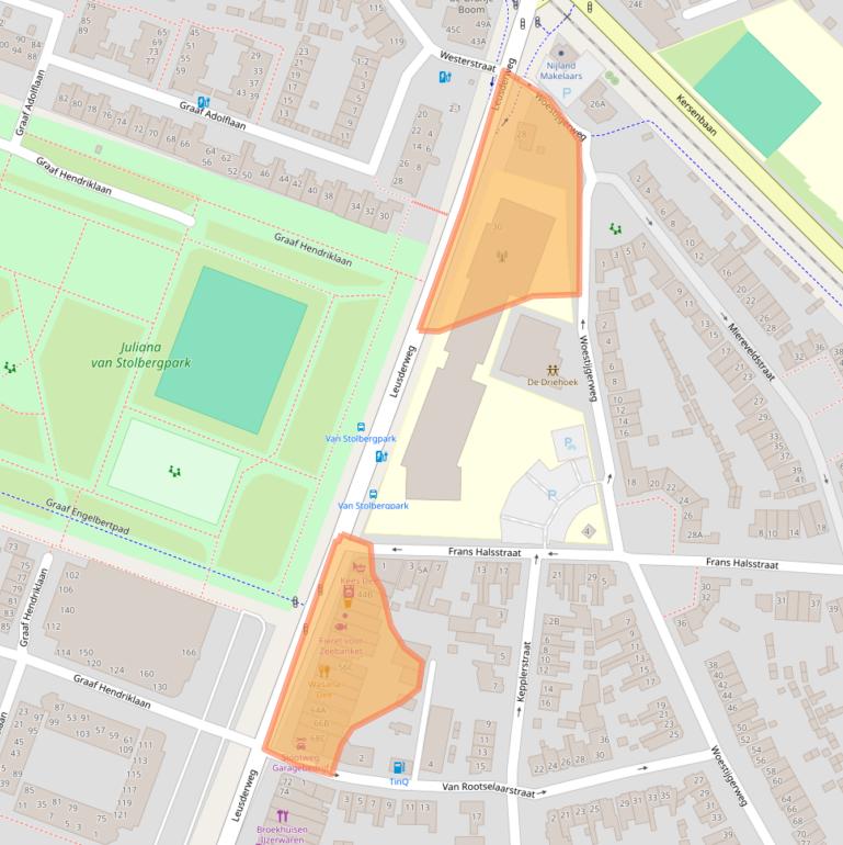 Kaart van postcodegebied 3817KB.