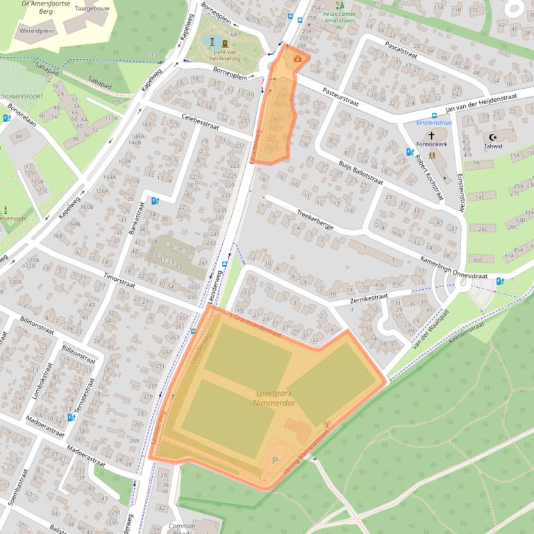 Kaart van postcodegebied 3817KJ.