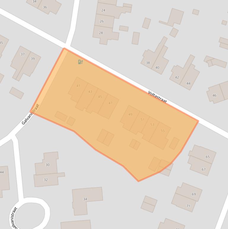 Kaart van postcodegebied 3817KM.