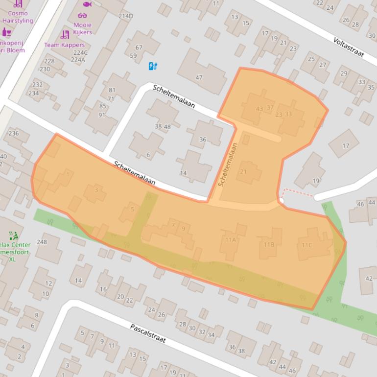 Kaart van postcodegebied 3817KR.