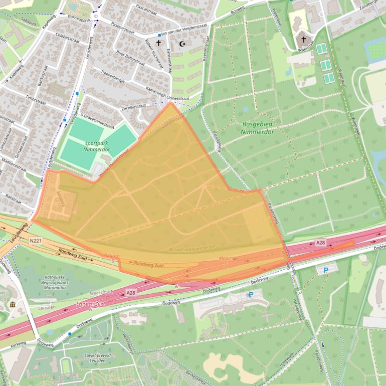 Kaart van postcodegebied 3817KV.